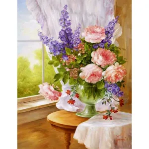 Full FlowerPicture - Full Diamond Painting - (Canvas 30*40cm/11.81*15.75in)