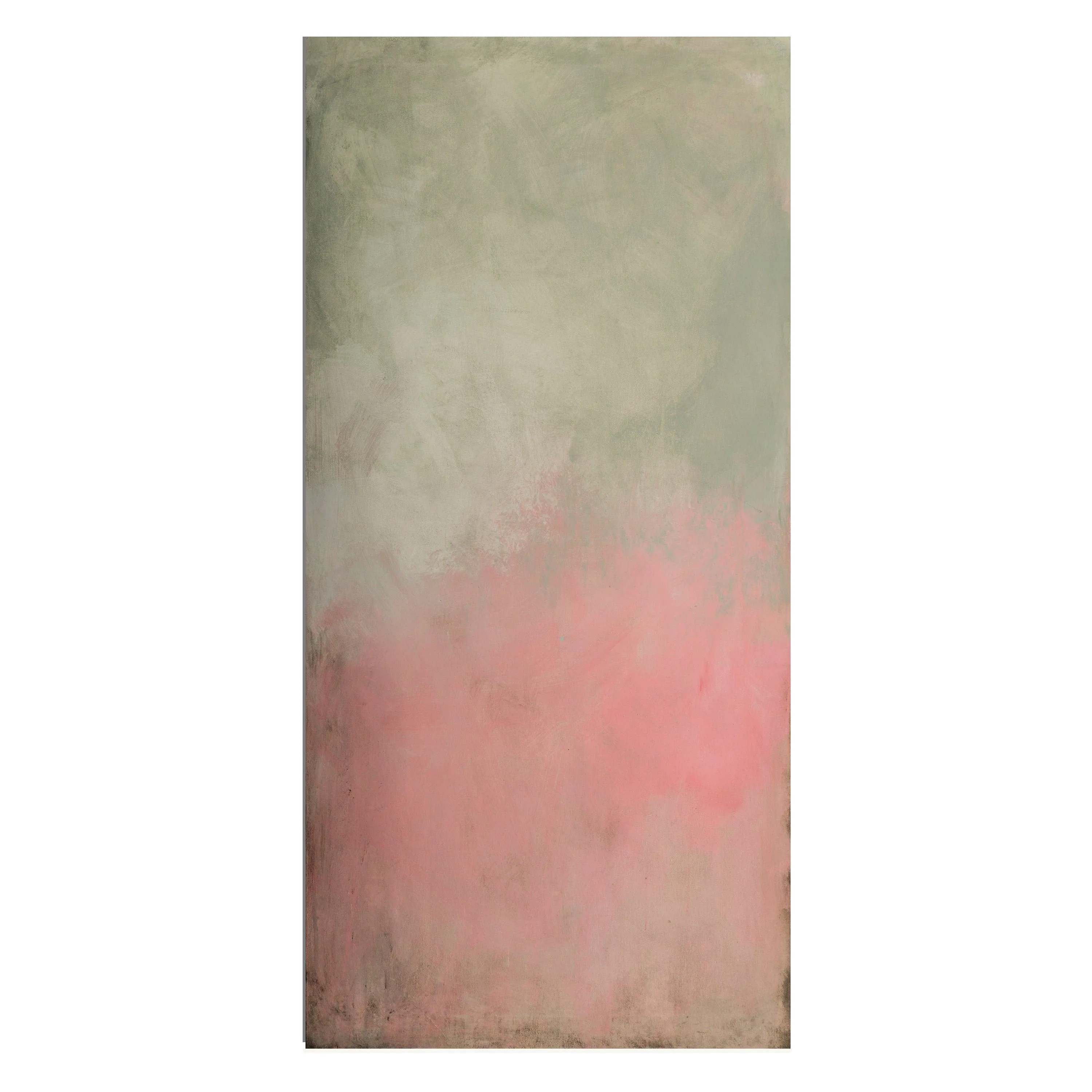 Green minimalist Abstract fine art originalt, Large wall art, Abstract painting green and pink