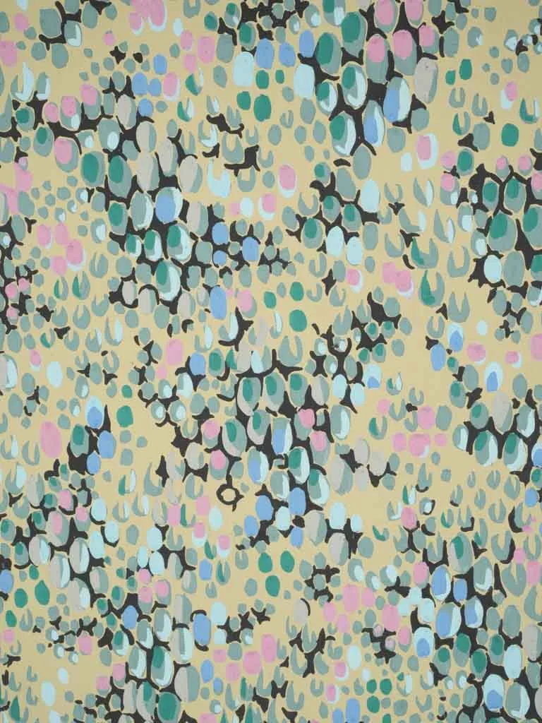 Handpainted Fabric Design by Arthur Litt - confetti