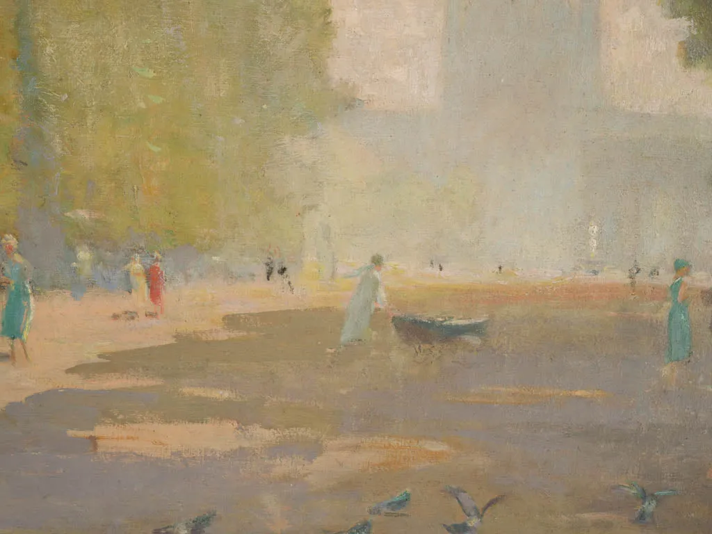 Jardins du Luxembourg by Joseph Charles François (1851-1940) 26" x 33¾"