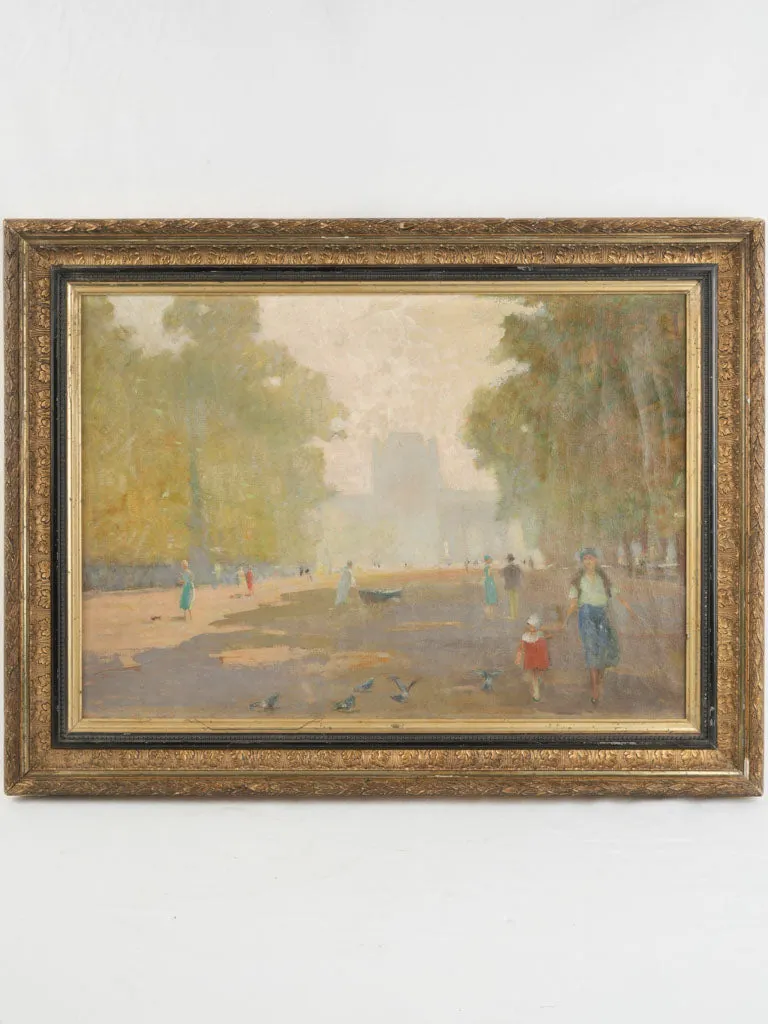 Jardins du Luxembourg by Joseph Charles François (1851-1940) 26" x 33¾"