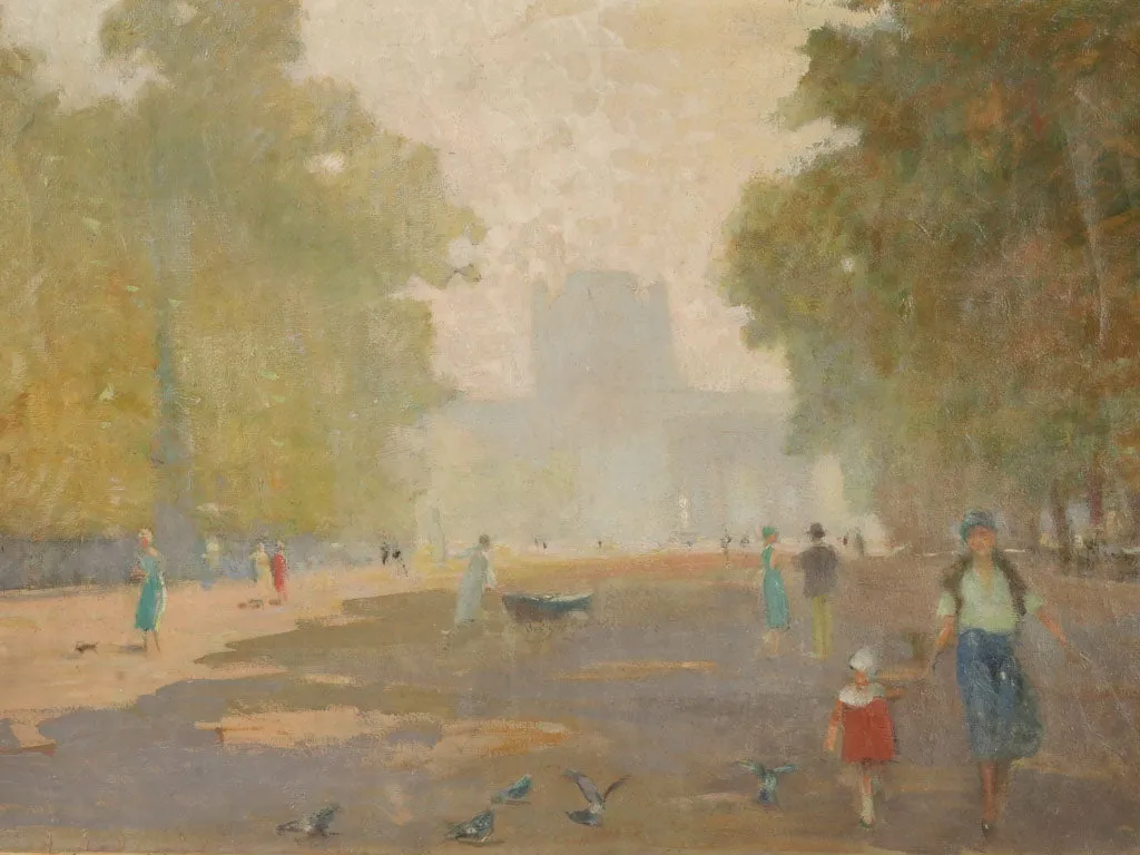 Jardins du Luxembourg by Joseph Charles François (1851-1940) 26" x 33¾"