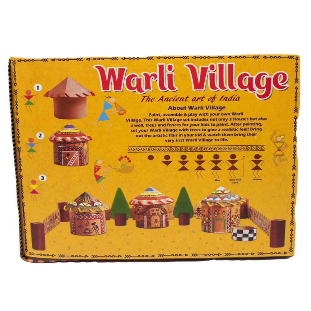 Kids Pretend Play Warli Art for Kids - Make a Village