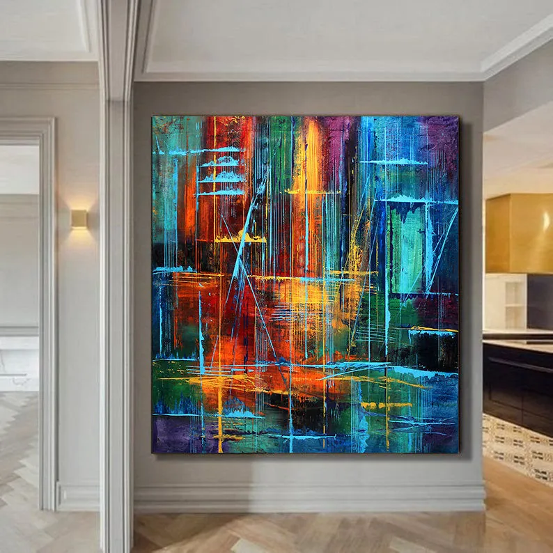 Large Abstract Painting For Sale Livingroom Original Abstract Modern Home Decor Contemporary Art Gallery