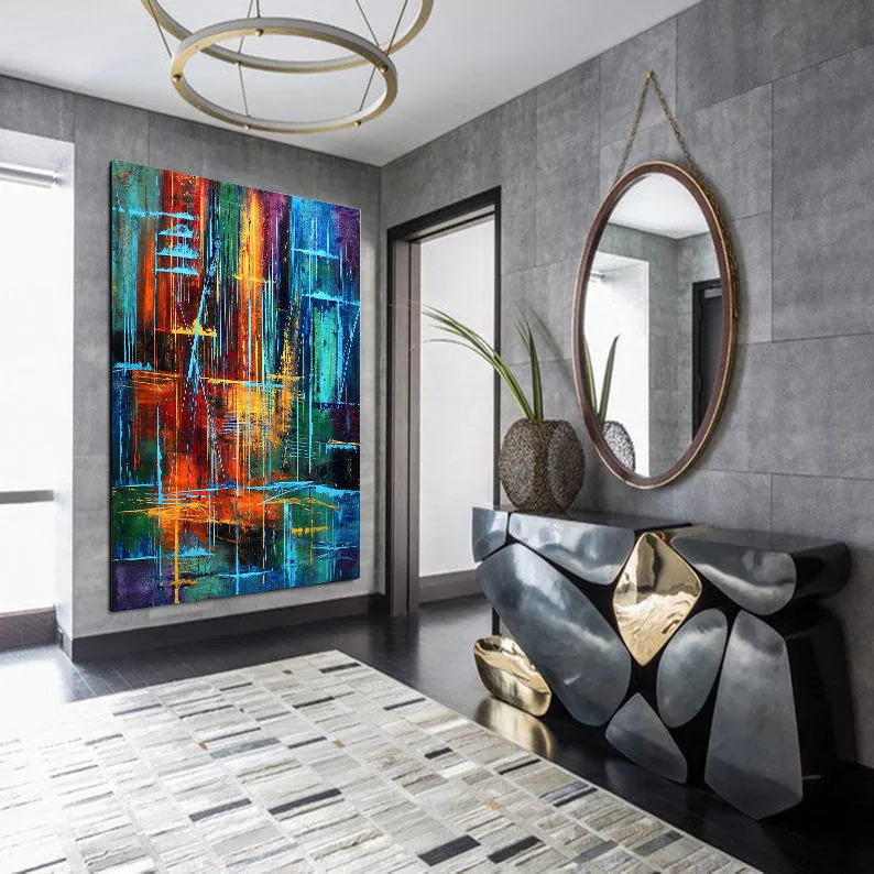 Large Abstract Painting For Sale Livingroom Original Abstract Modern Home Decor Contemporary Art Gallery