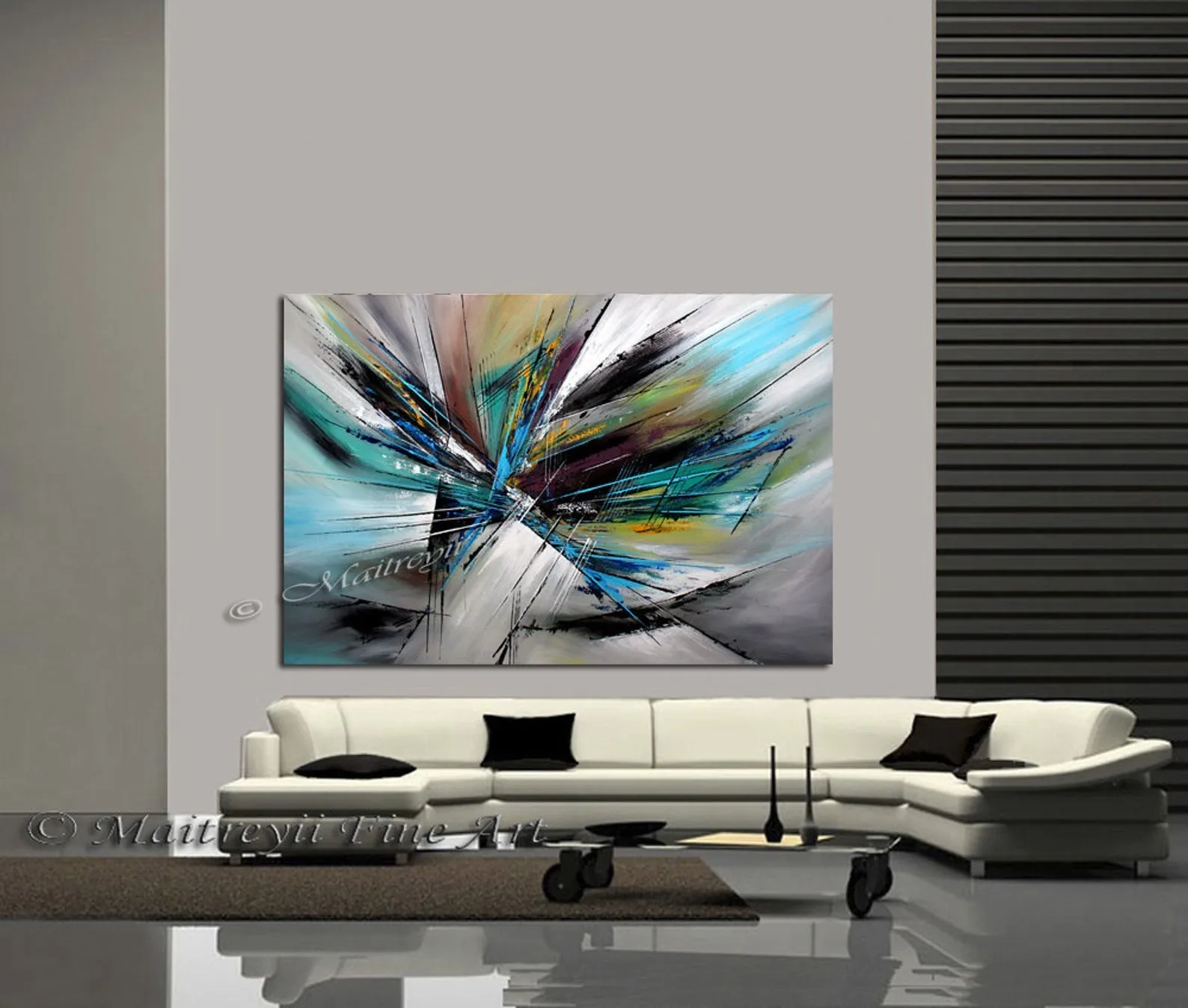 Large Modern Art Wall Painting on Canvas Modern Home Art living Room Painting - Universal Light