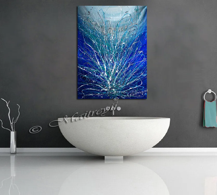 large Wall Art - Blue Sparkle