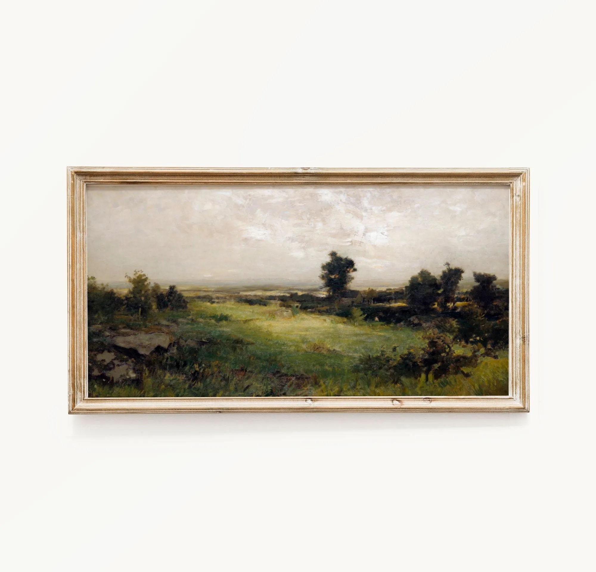 Long Vintage Countryside Landscape Wall Print