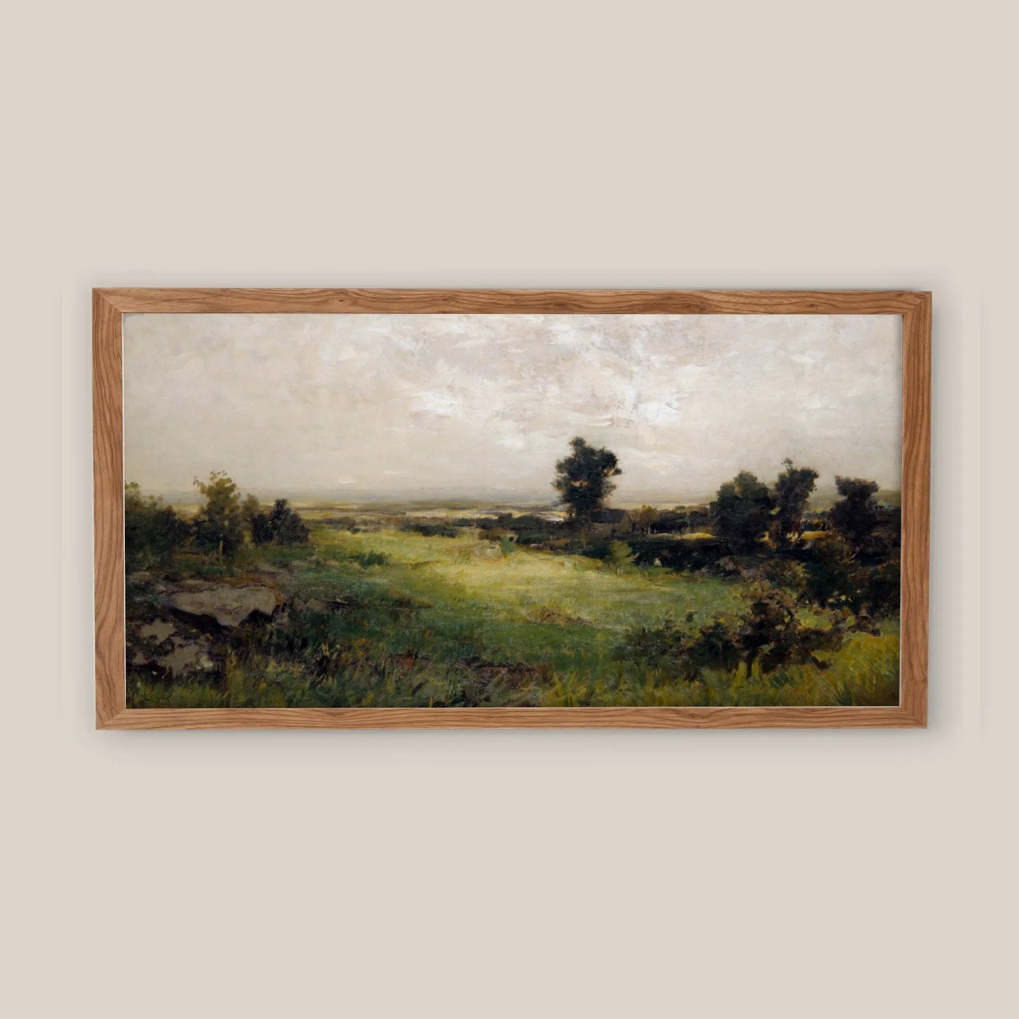 Long Vintage Countryside Landscape Wall Print