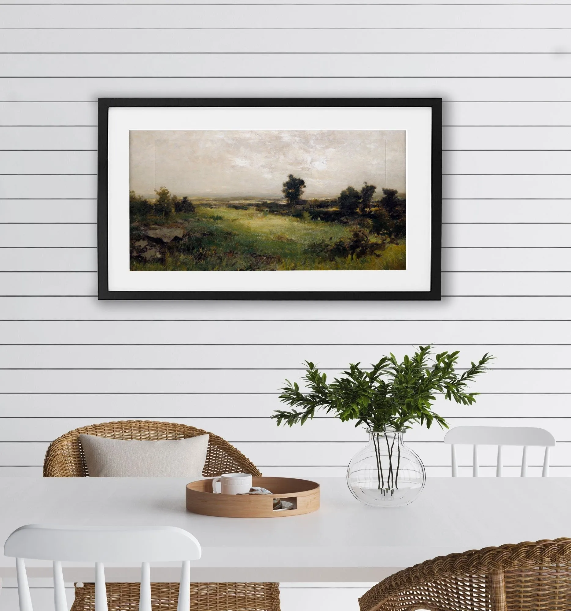 Long Vintage Countryside Landscape Wall Print