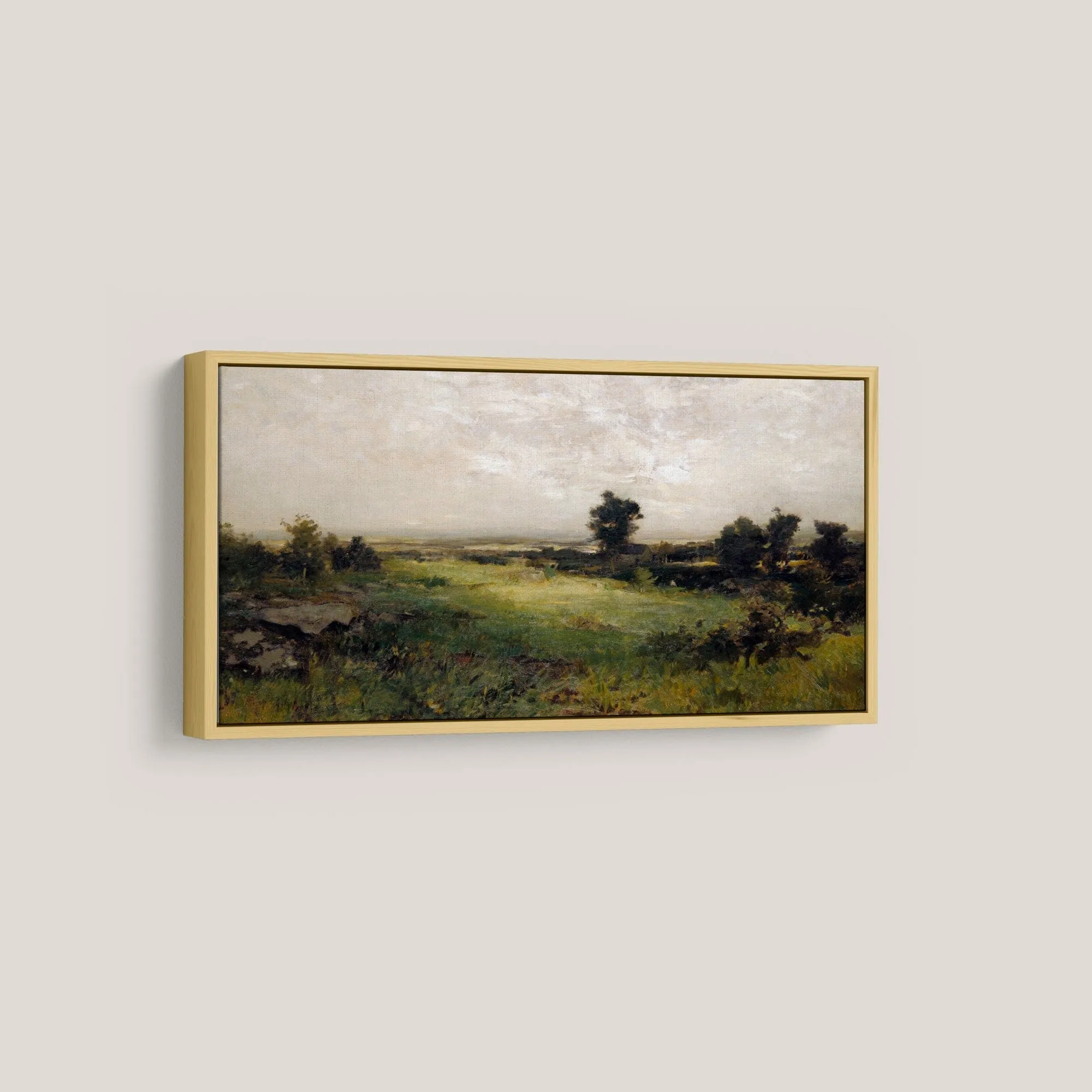 Long Vintage Countryside Landscape Wall Print