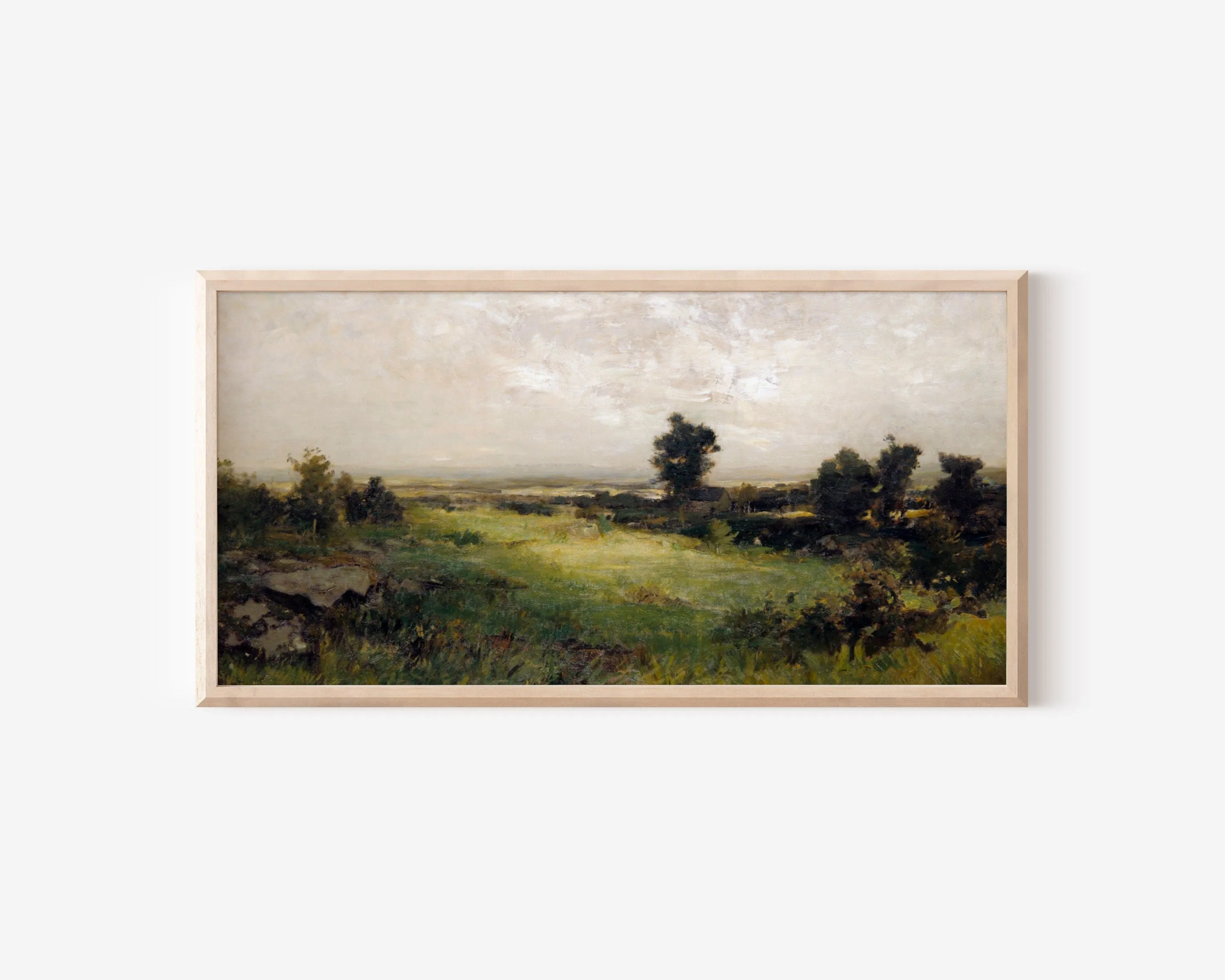 Long Vintage Countryside Landscape Wall Print