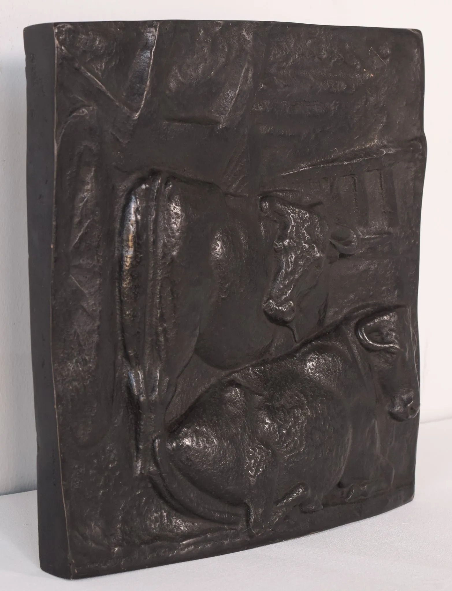 Manuel Martinez Hugué - Large Bronze Plaque