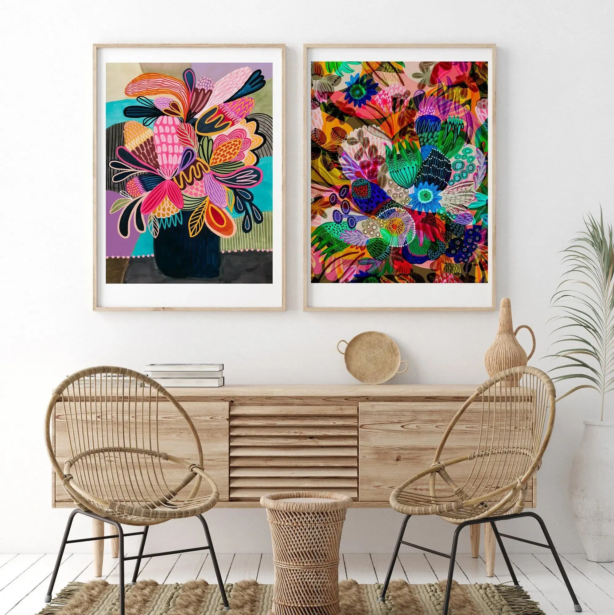 Modern Colour Pop Wall Art Print Set