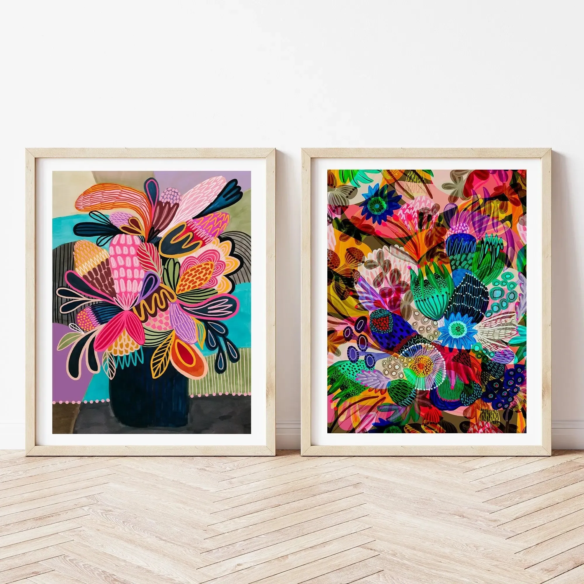 Modern Colour Pop Wall Art Print Set