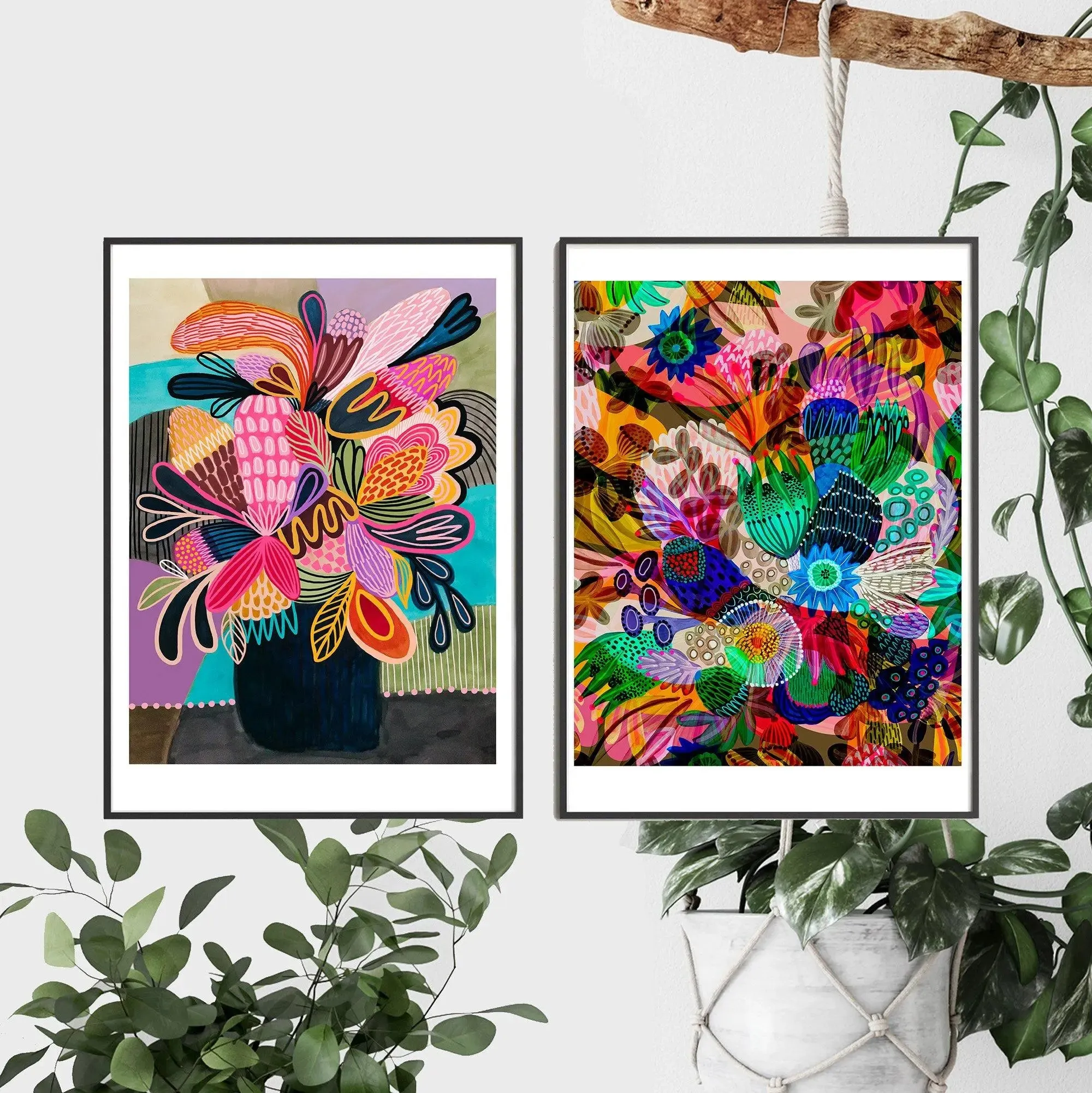 Modern Colour Pop Wall Art Print Set