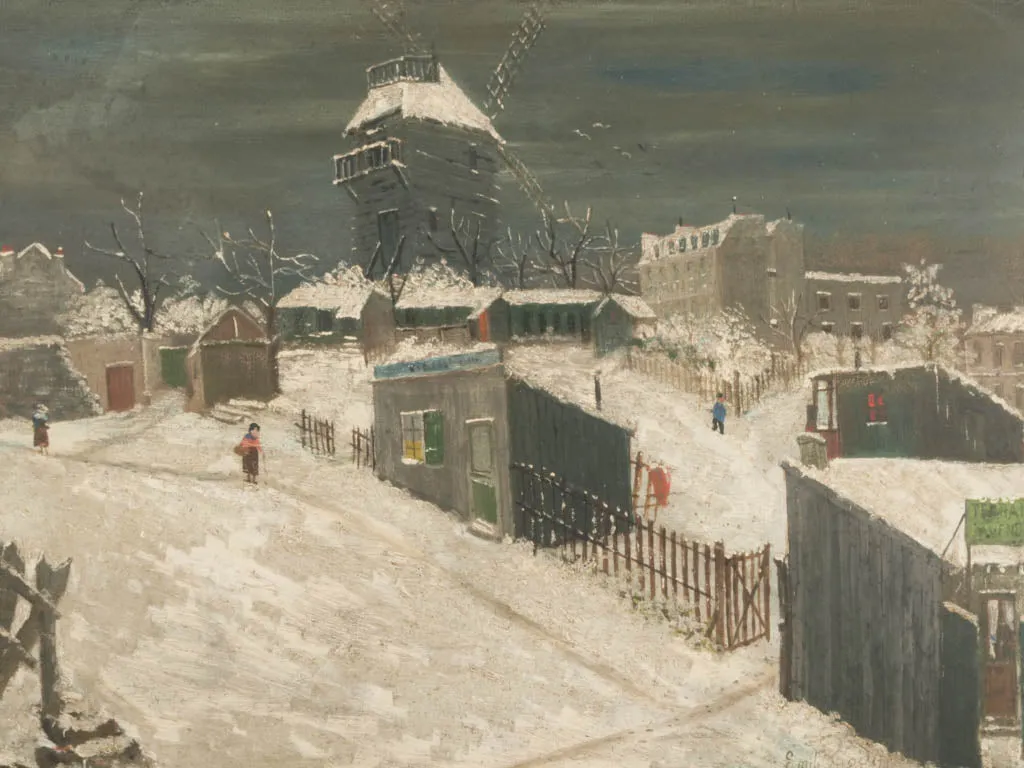 Moulin de la Galette Montmartre by Émile Godchaux (1860-1938) 29½" x 37¾"