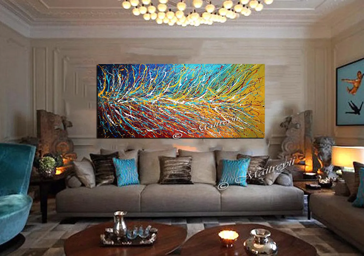 Multicolored Painting On Canvas Original Artwork For Sale - Unreal Beauty 11