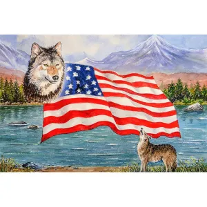 National FlagPicture - Full Diamond Painting - 40x30cm