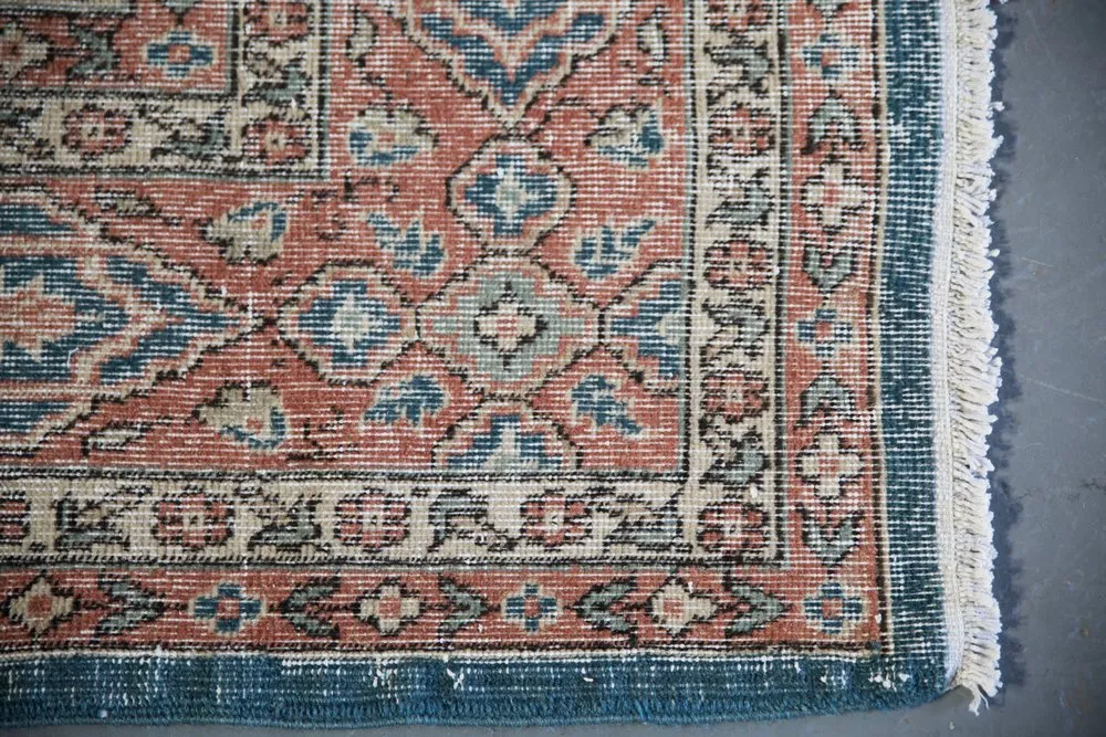 Old Isparta Oushak Rug 8.2ftx12.8ft