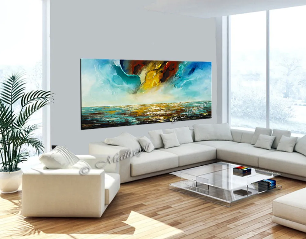 Original Modern Art Oil Painting For Sale - Amazing Seascape 33