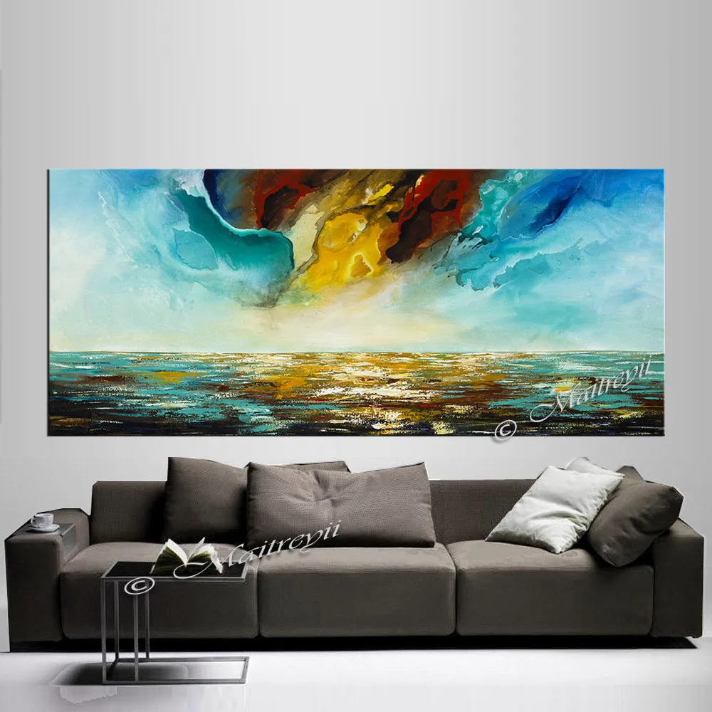 Original Modern Art Oil Painting For Sale - Amazing Seascape 33