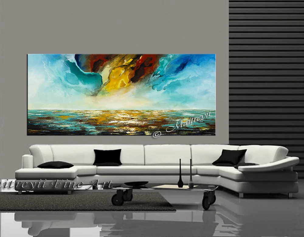 Original Modern Art Oil Painting For Sale - Amazing Seascape 33