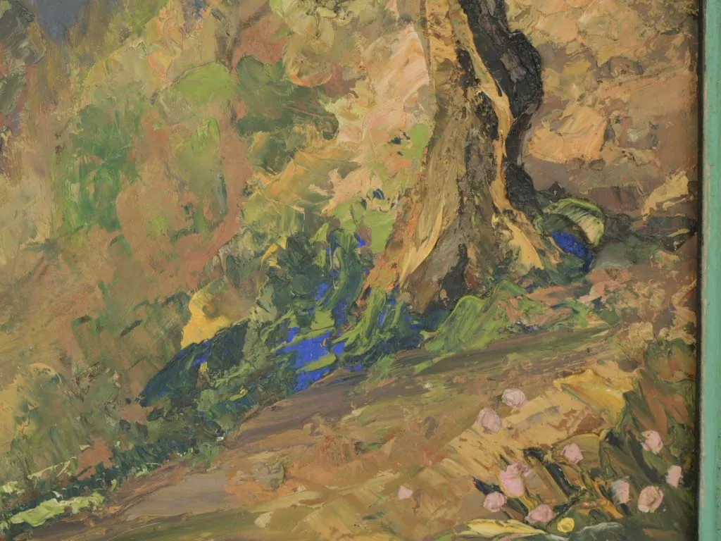 Pair of Landscape Paintings by Maurice Gottlob (1885-1970) – Village of Mougins & Mediterranean Coast 27¼" x 34¼"