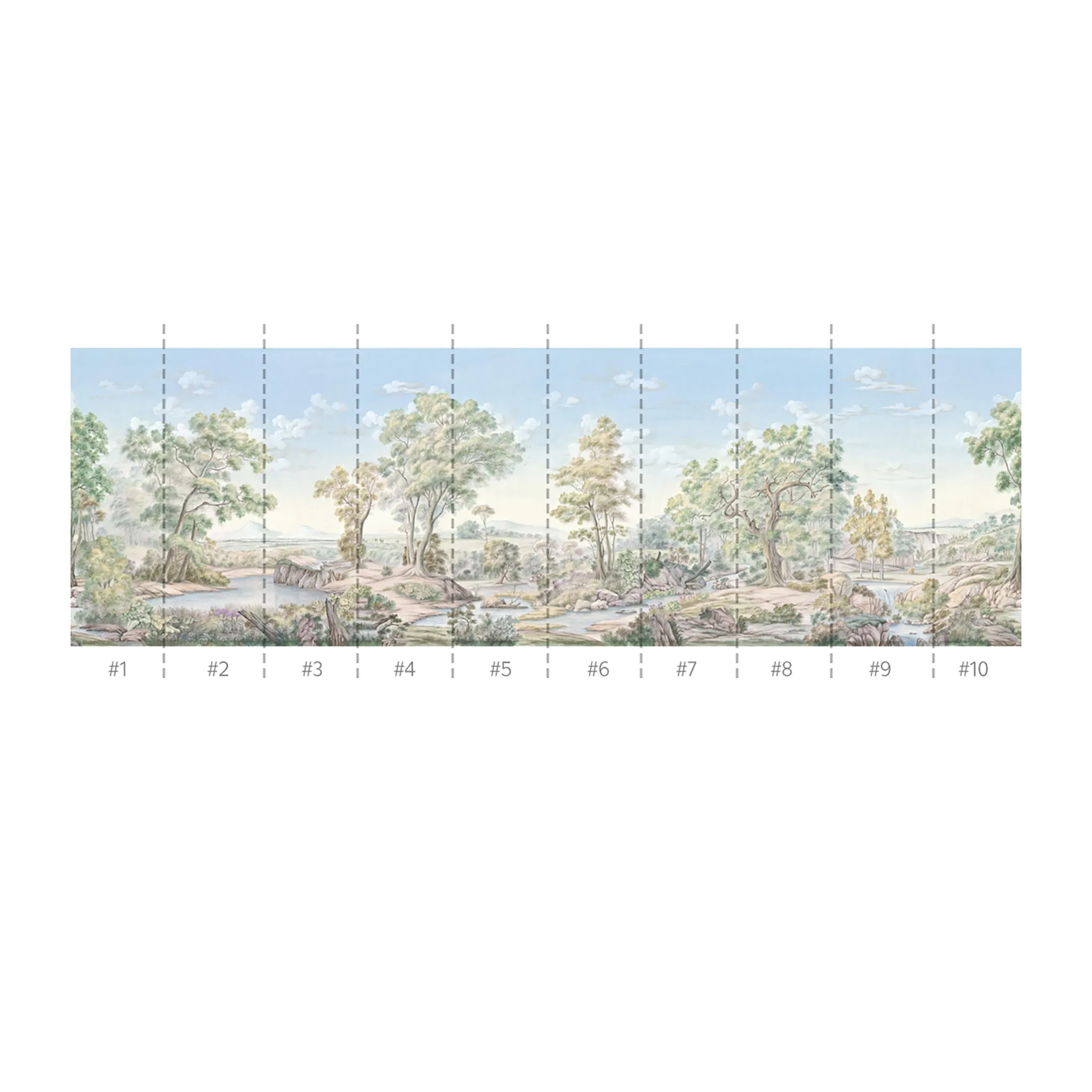 Pastorale Watercolor Wall Mural