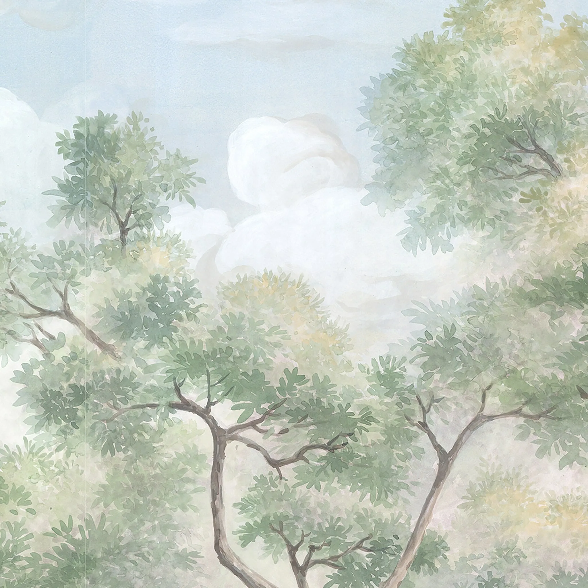 Pastorale Watercolor Wall Mural