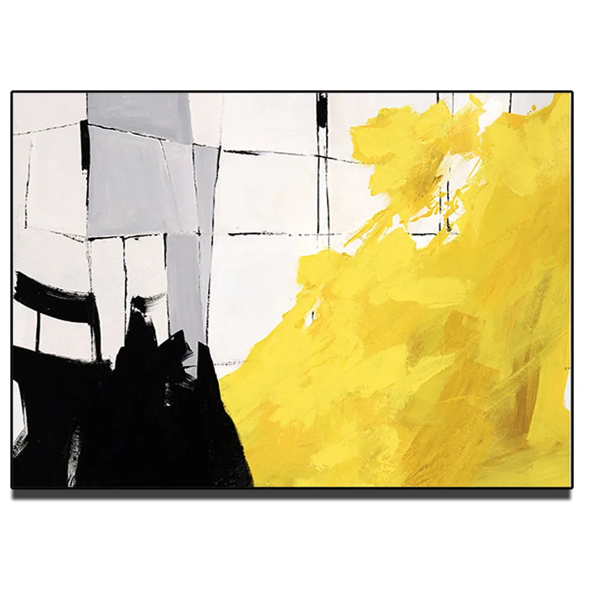 Pure Hand-Painted Oil Painting Modern Art For Minimalist Home Decoration