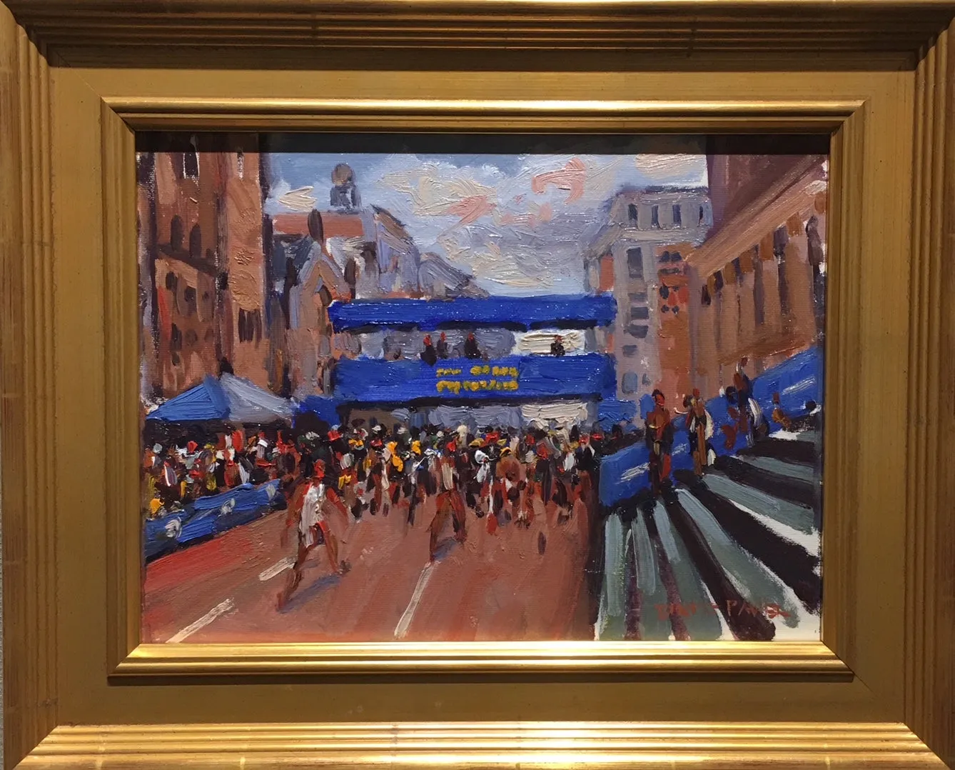 "Finish Line - Boston Marathon" by Dianne Miller - Classic  Painting