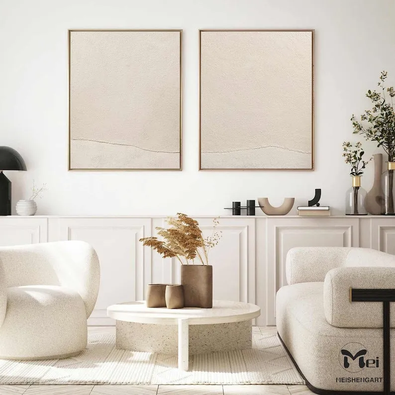 Serene Canvas Diptych