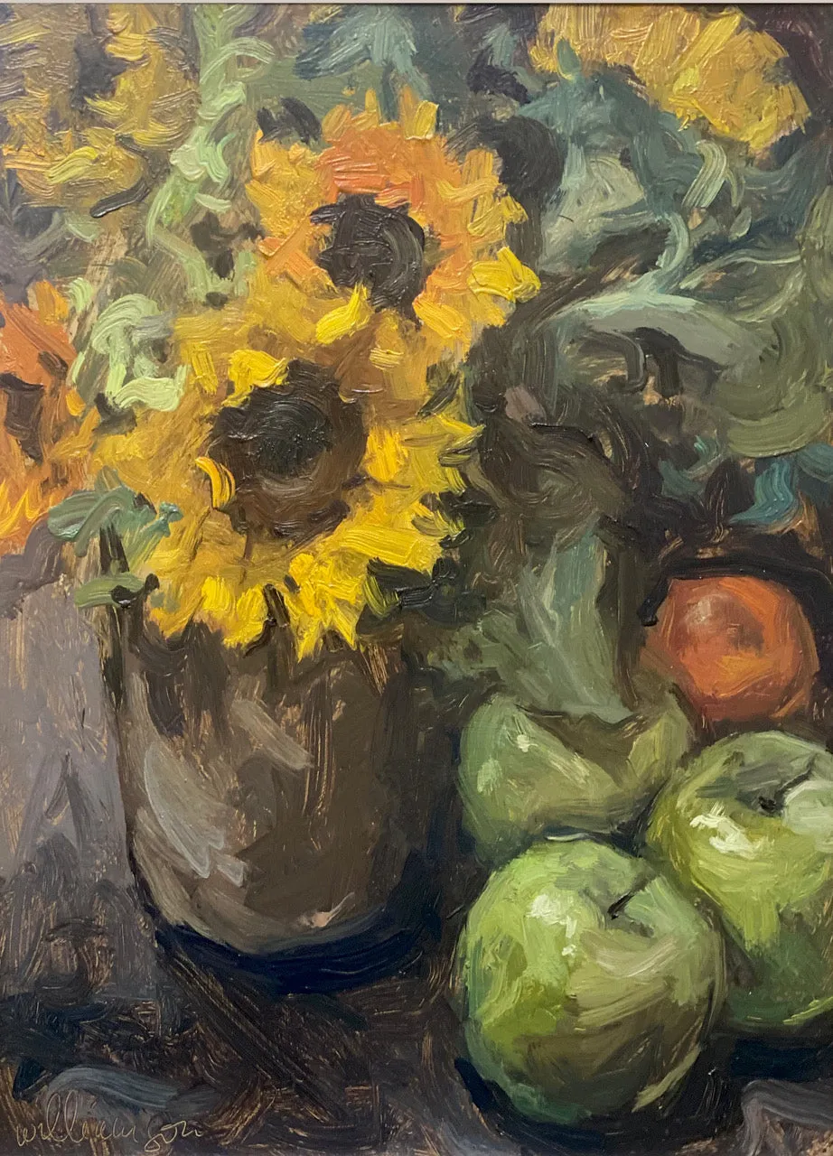 Sunflowers and Fruit