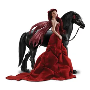 The Ashton - Drake Galleries Nene Thomas Echoes Of Autumn Fantasy Fairy Doll and Horse Stallion Figurine by Cindy McClure 15"-Inches