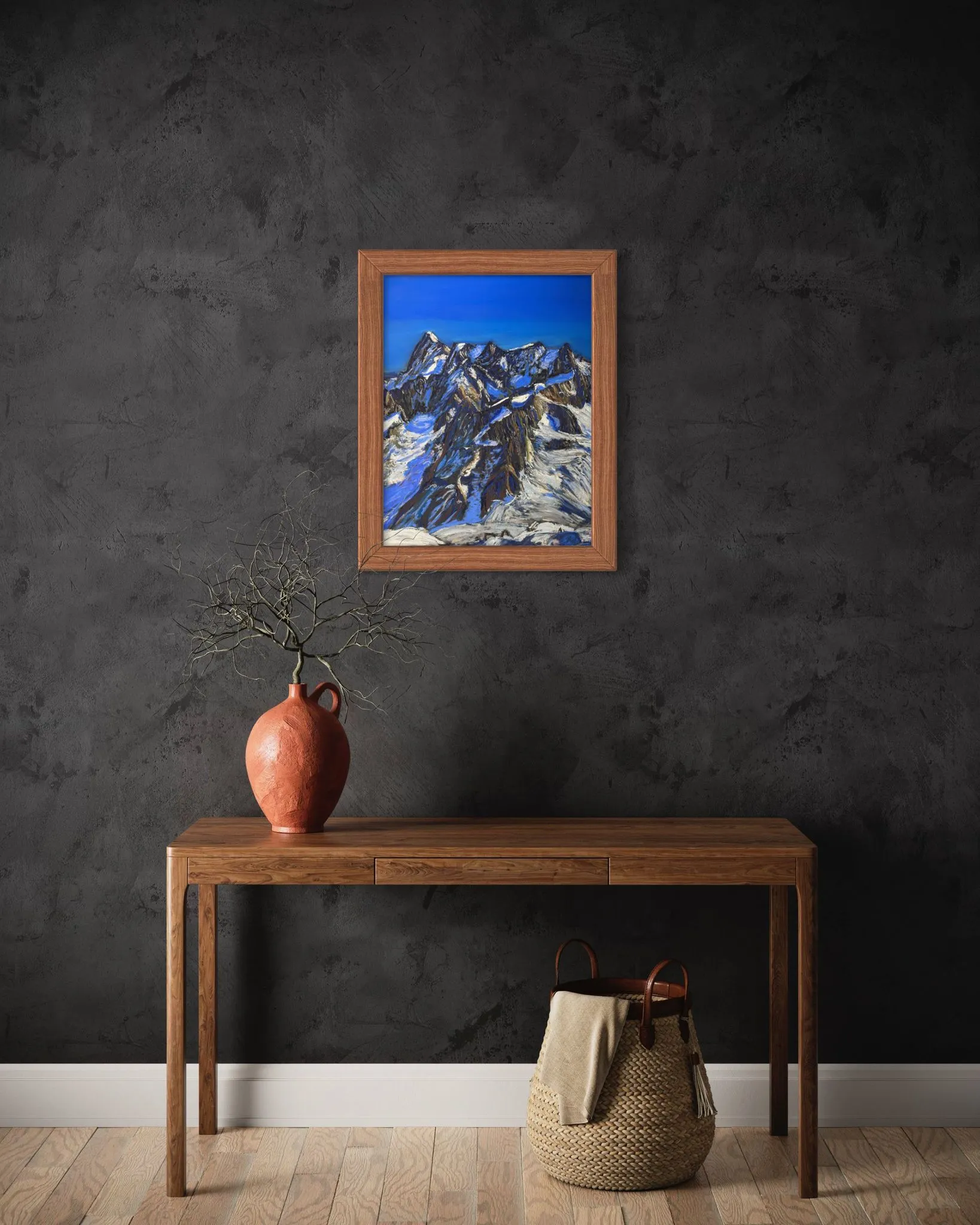 The View from Aiguille du Midi towards Grandes Jorasses