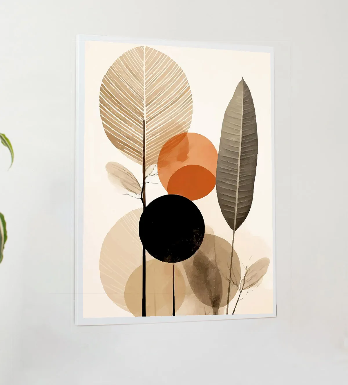 Tranquil Blossoms: A Geometric Floral Trio