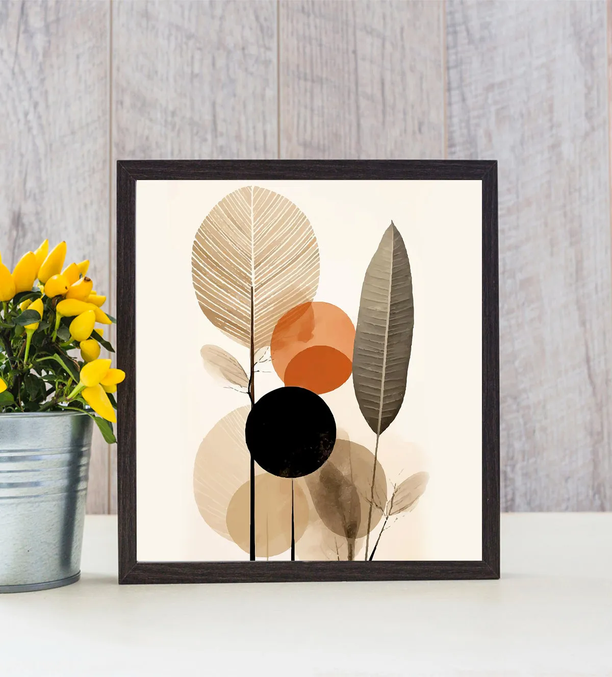 Tranquil Blossoms: A Geometric Floral Trio