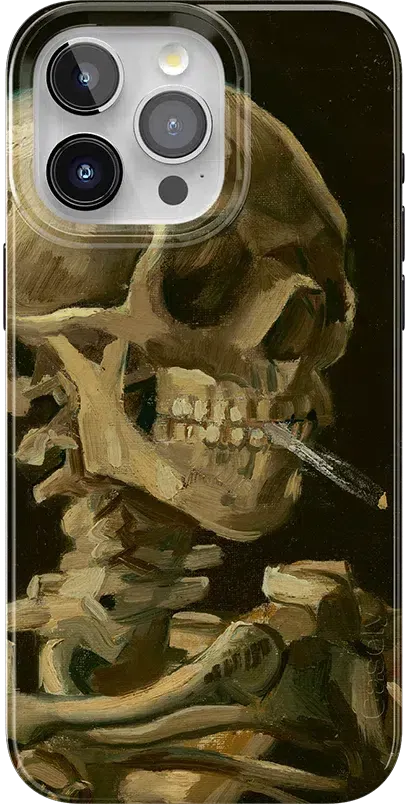 Van Gogh | Head of a Skeleton with a Burning Cigarette Phone Case