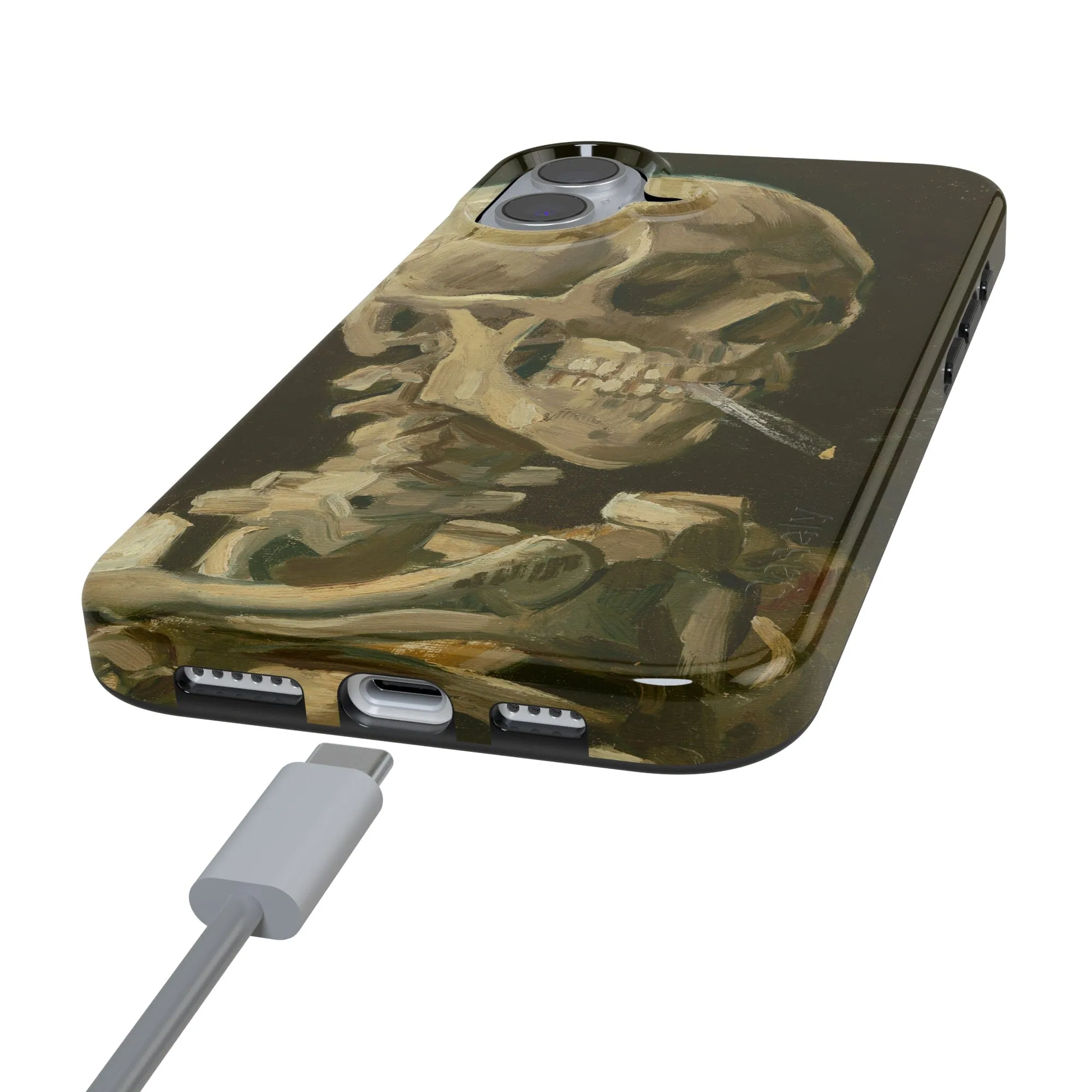 Van Gogh | Head of a Skeleton with a Burning Cigarette Phone Case