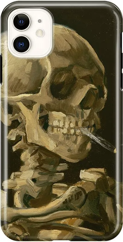 Van Gogh | Head of a Skeleton with a Burning Cigarette Phone Case