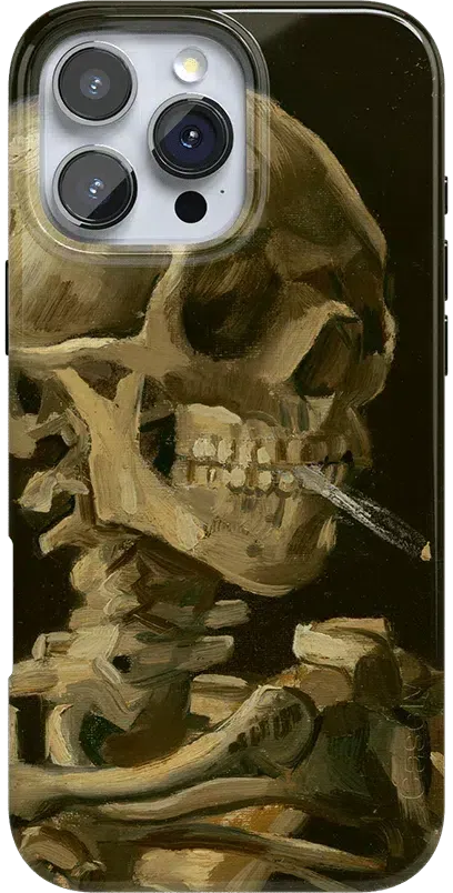 Van Gogh | Head of a Skeleton with a Burning Cigarette Phone Case