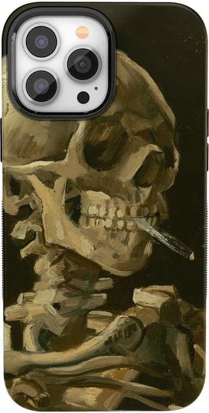 Van Gogh | Head of a Skeleton with a Burning Cigarette Phone Case