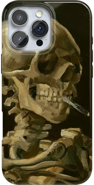 Van Gogh | Head of a Skeleton with a Burning Cigarette Phone Case