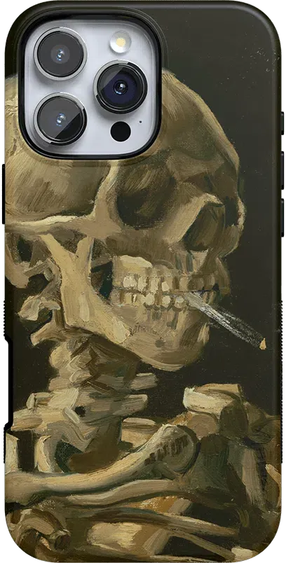 Van Gogh | Head of a Skeleton with a Burning Cigarette Phone Case