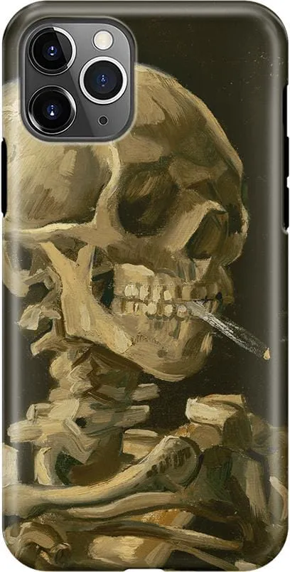 Van Gogh | Head of a Skeleton with a Burning Cigarette Phone Case