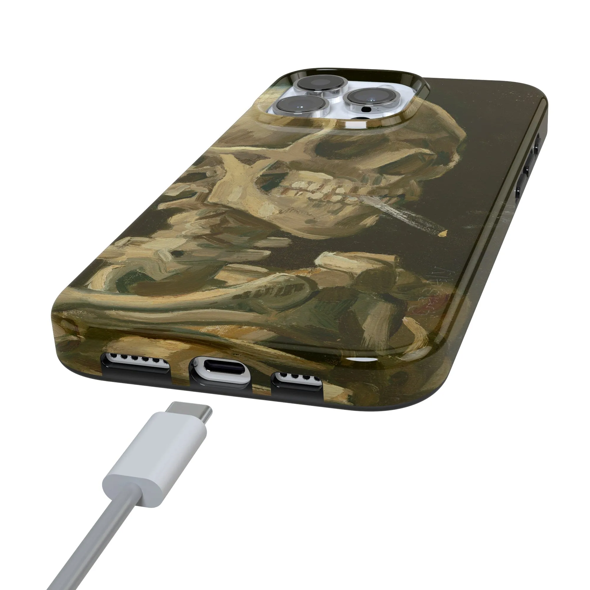 Van Gogh | Head of a Skeleton with a Burning Cigarette Phone Case