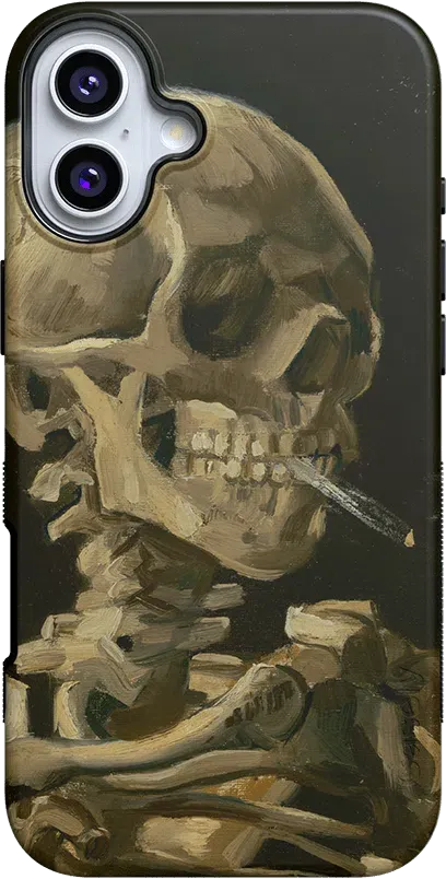 Van Gogh | Head of a Skeleton with a Burning Cigarette Phone Case