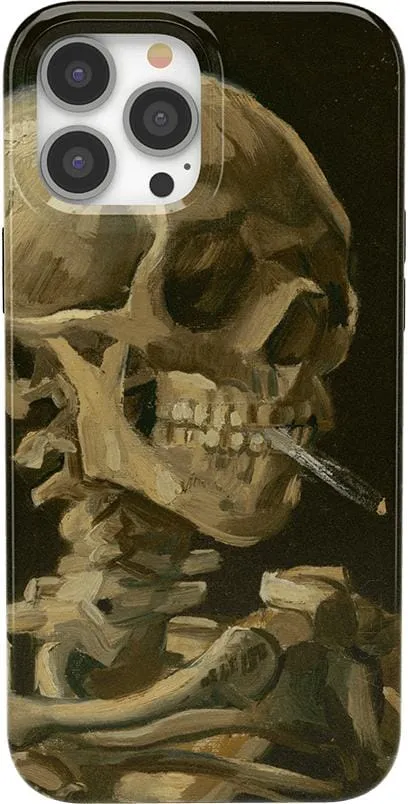 Van Gogh | Head of a Skeleton with a Burning Cigarette Phone Case