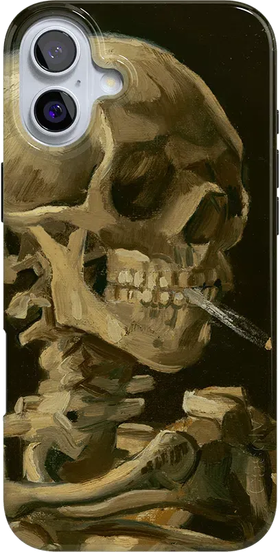 Van Gogh | Head of a Skeleton with a Burning Cigarette Phone Case